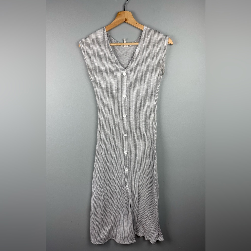 Caution To The Wind Light Gray Knit Top